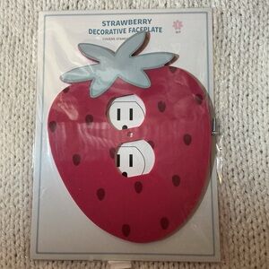 Target Strawberry Faceplate standard electrical outlet - Red